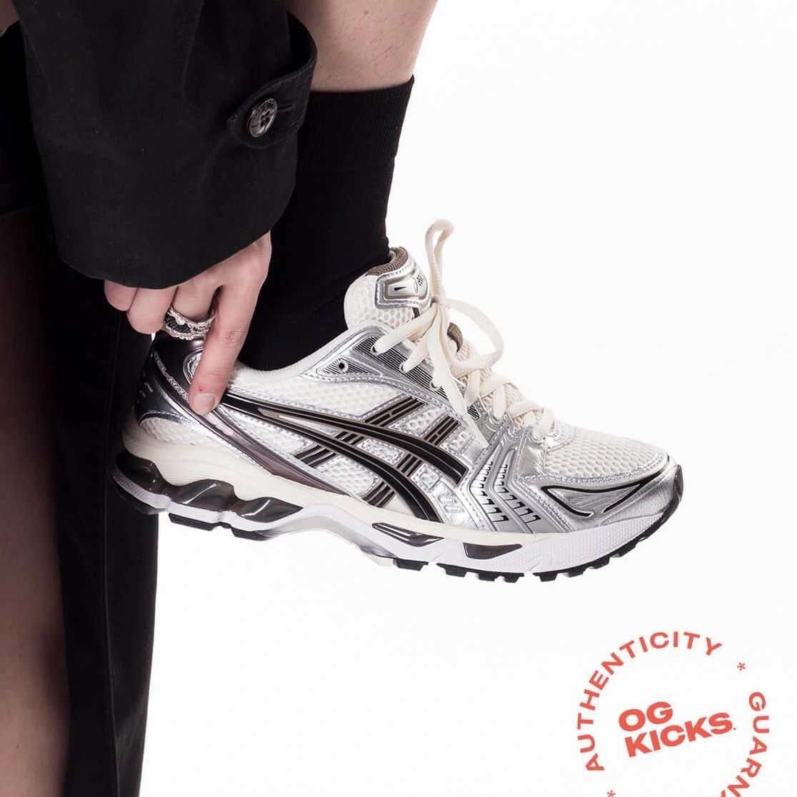 Cream Metallic Black Gel-Kayano 14 Plum ASICS 0811